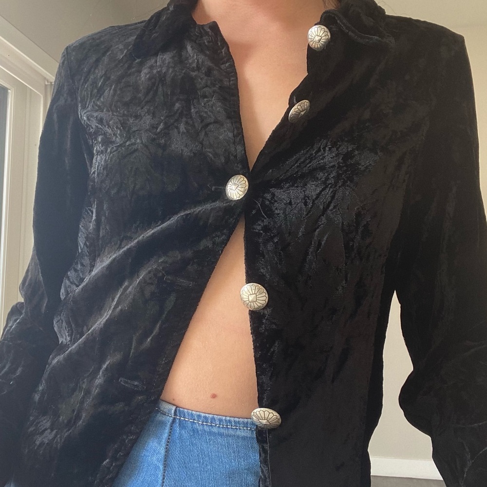 Velvet cardigan